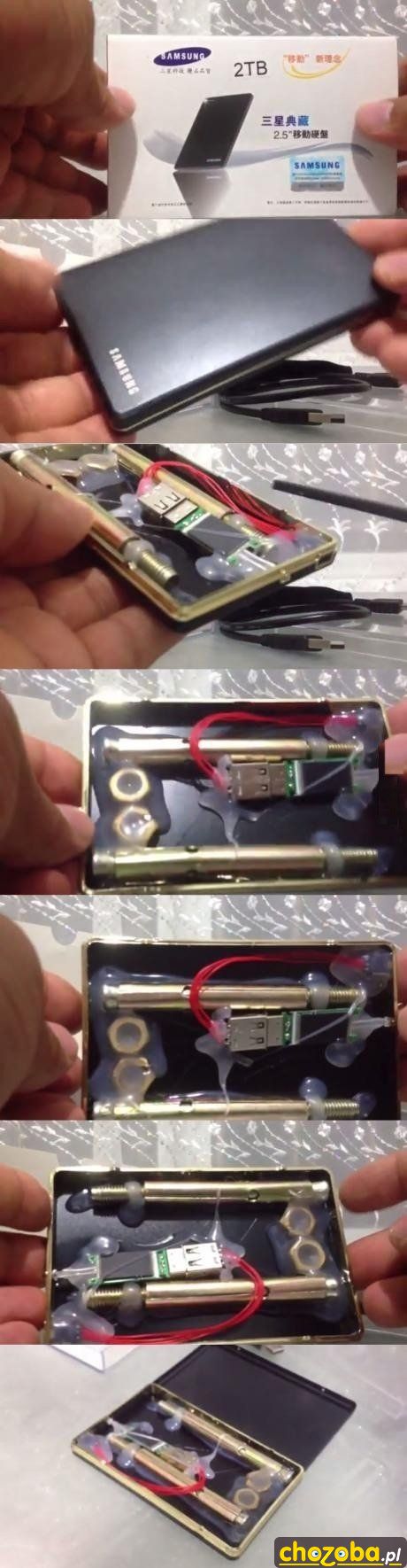 Musieli śrubki dołożyć i obudowę, bo by nikt nie uwierzył, że taki mały pendrive ma 2TB.