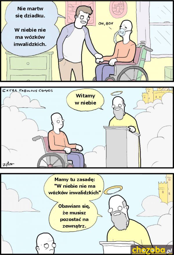 W niebie nie ma wózków inwalidzkich