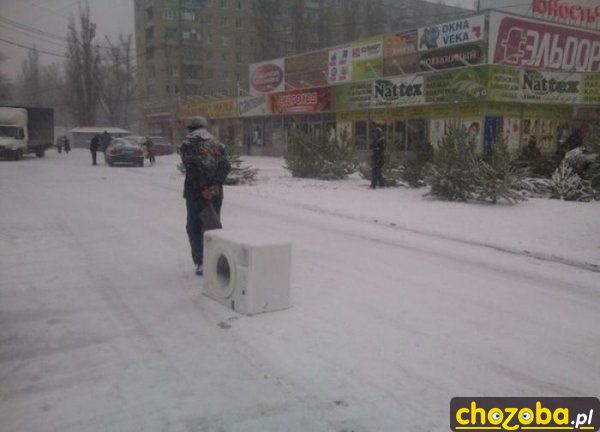 Kupił nową pralkę