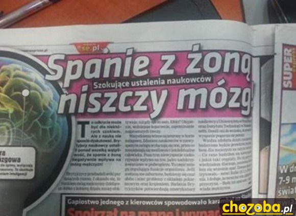 Spanie z żoną