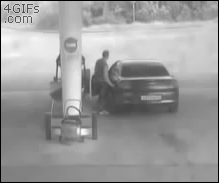 Parkowanie na stacji benzynowej