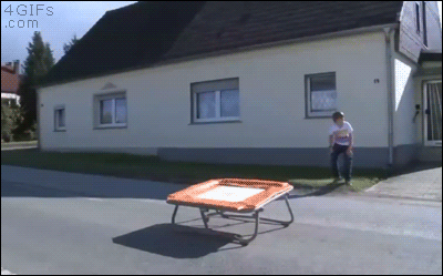 Zabawa na trampolinie