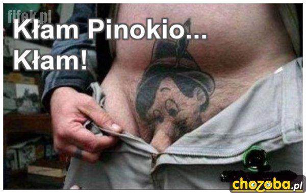 Kłam Pinokio kłam