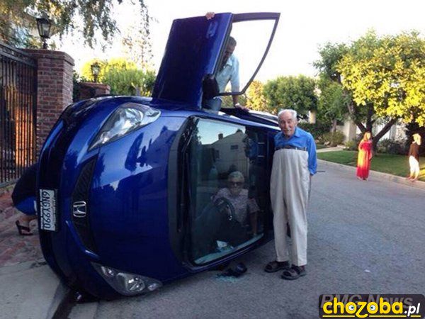 Babcia za kierownicą
