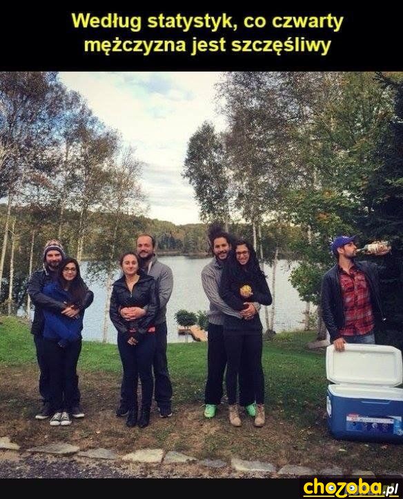 Co czwarty mężczyzna jest szczęśliwy 