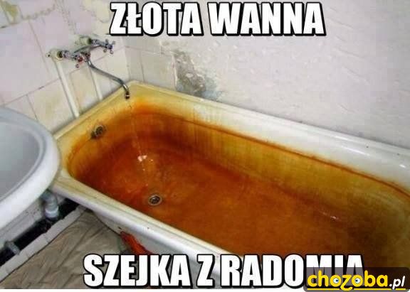 Złota wanna szejka