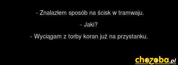 Brak miejsca w tramwaju 
