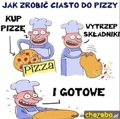 Przepis na ciasto na pizze
