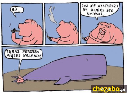 Więcej walenia