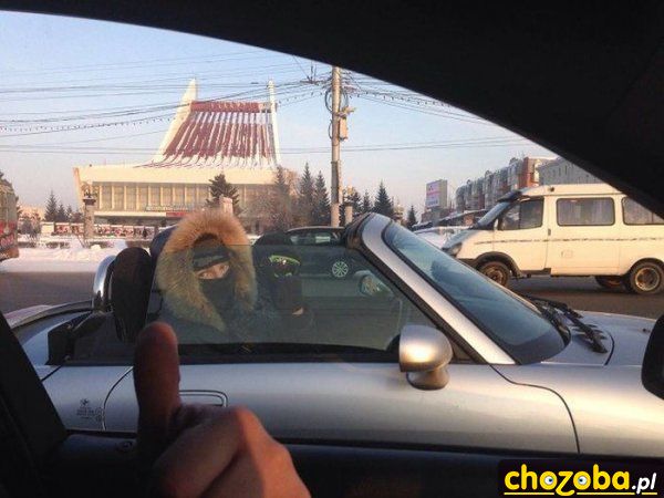 Kabriolet zimą