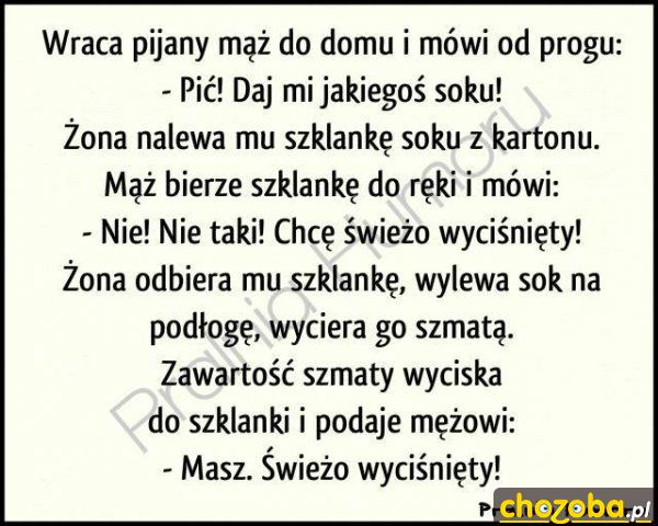 Świeżo wyciśnięty 