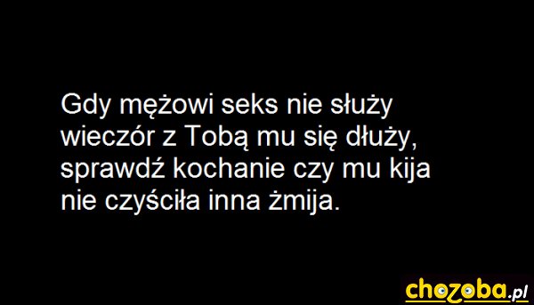 Żmija co czyści kija.