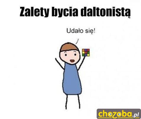 Zalety bycia daltonistą