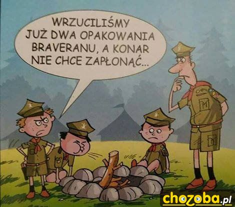 Konar nie płonie