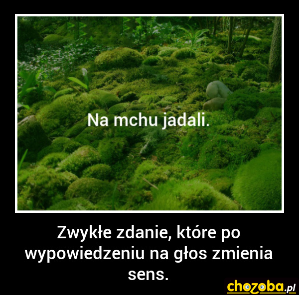 Na mchu jadali