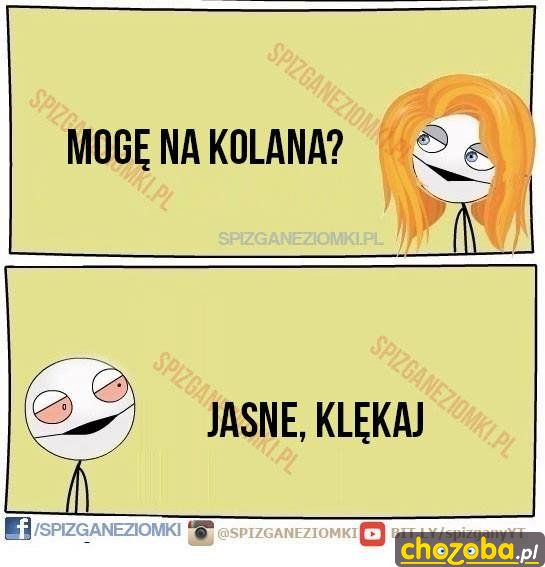 Mogę na kolana?