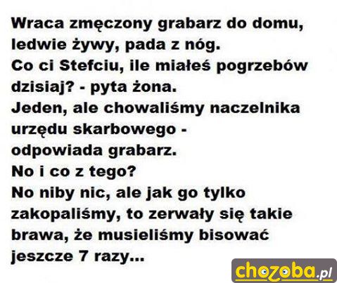Zmęczony grabarz