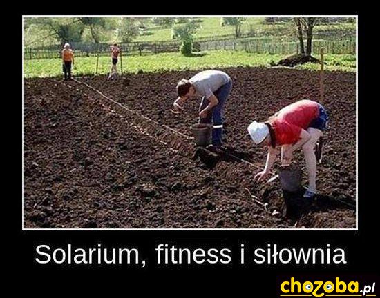 Solarium, fitness i siłownia