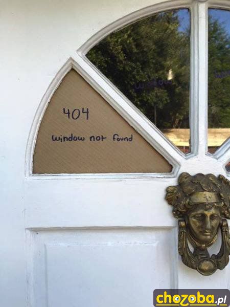 404 window not found
