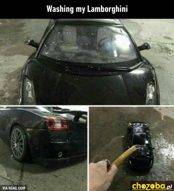 Myję swoje Lamborghini