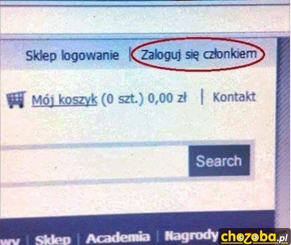 Zaloguj się członkiem