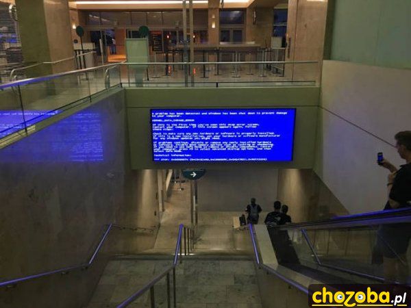 Blue screen