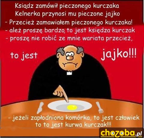 Ksiądz i kurczak