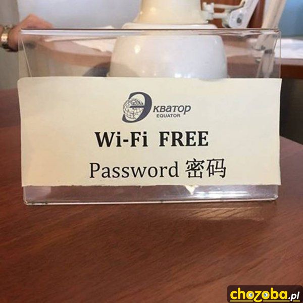 Hasło do wifi
