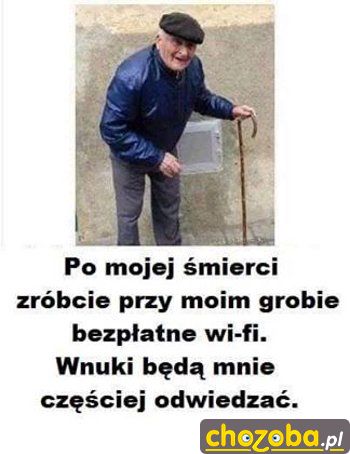 Wi-Fi przy grobie