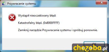 Katastrofalny błąd!