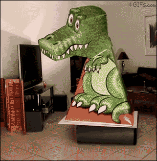 Patrzący dinozaur