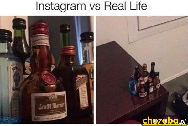 Prawdziwe życie vs Instagram