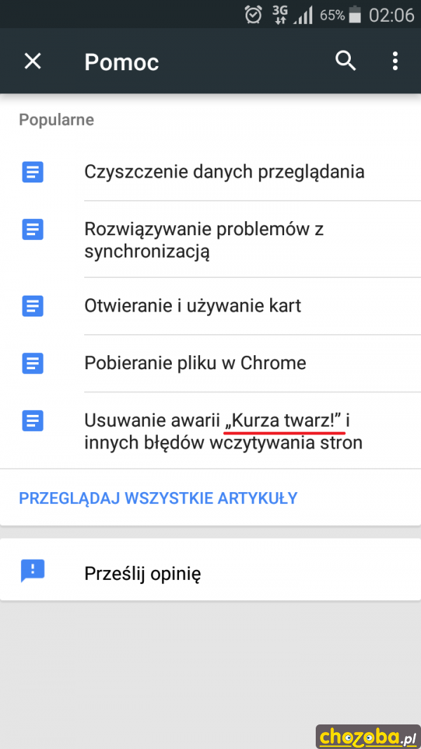 Usuwanie awarii 