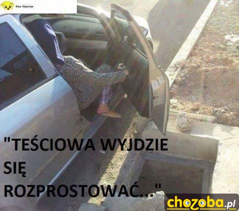 Teściowa wyjdzie się rozprostować