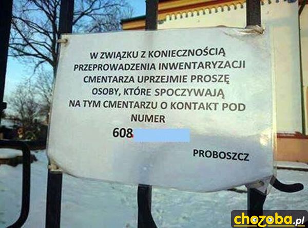 Inwentaryzacja na cmentarzu