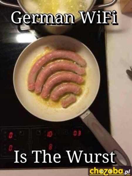 Niemieckie WiFi w kiełbasie
