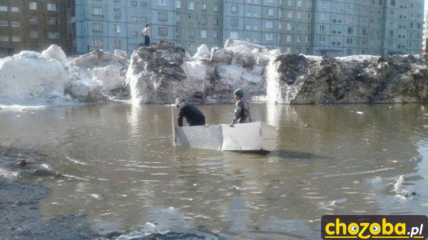 W Rosji przy roztopach