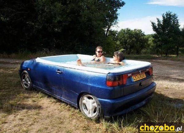 Cabriolet z basenem