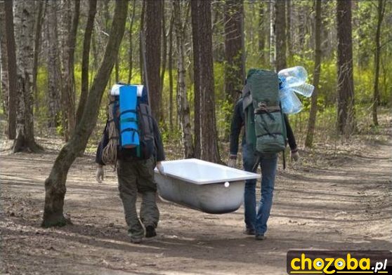W drodze na kąpiel