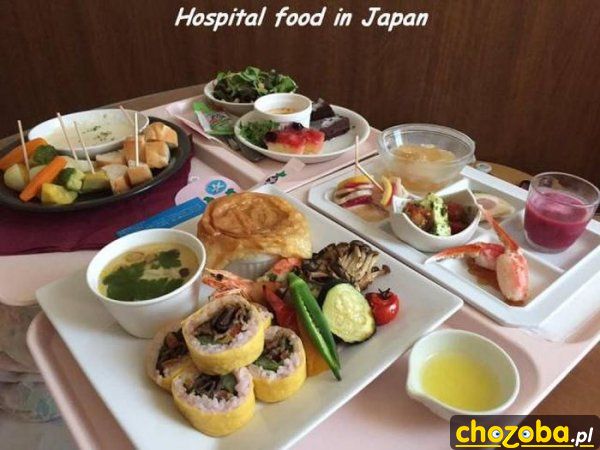 Szpitalne jedzenie w Japonii