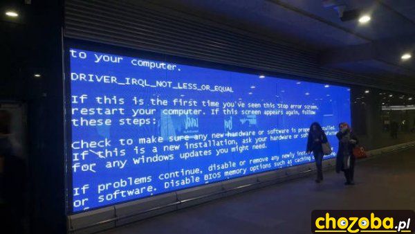Blue screen