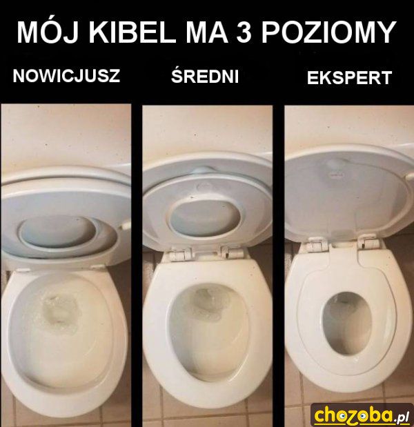 Mój kibel ma 3 poziomy