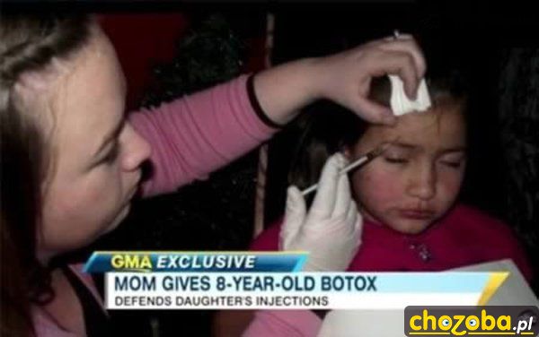 Botox dla ośmiolatki