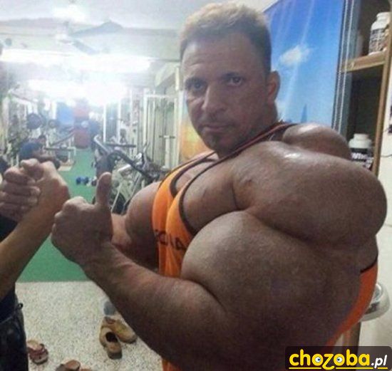 Biceps większy od głowy