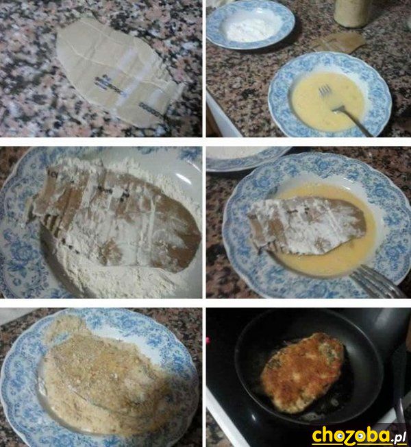 Kotlet z kartonu