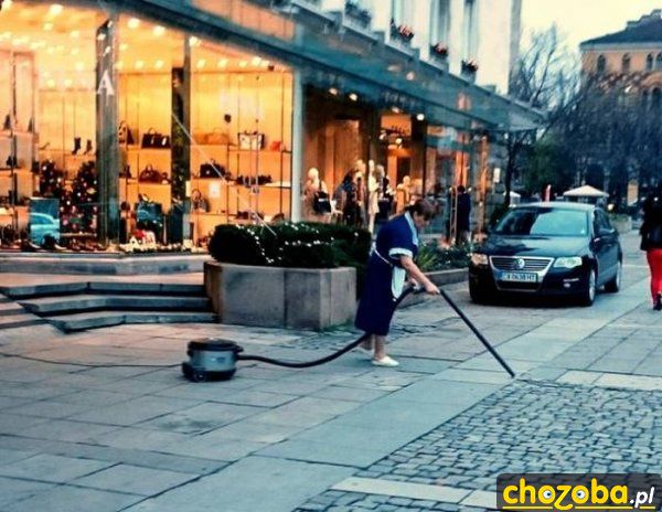 Odkurzanie ulicy