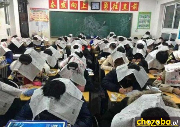 Klasówka w Chinach