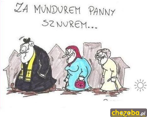Za mundurem panny sznurem