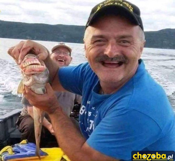 Wesoły wędkarz