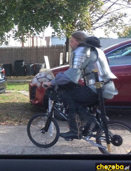 Rycerz na białym koniu